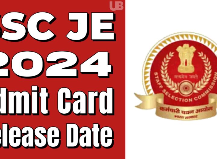 SSC JE Exam 2024 Admit card