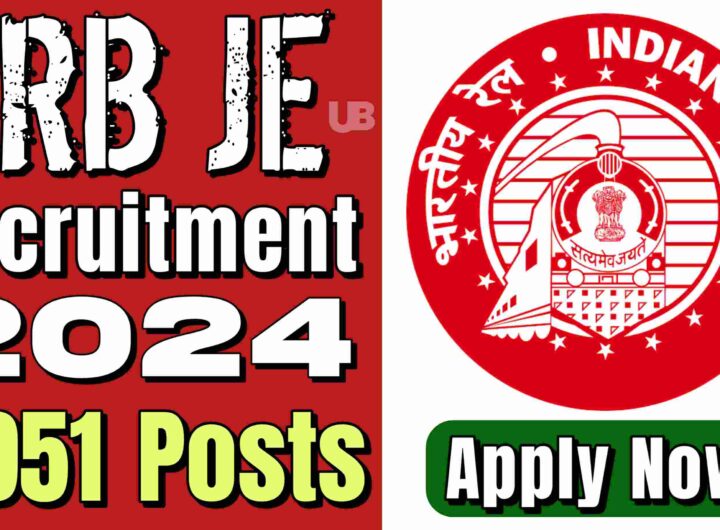 Railway RRB JE CEN 03/2024 Recruitment